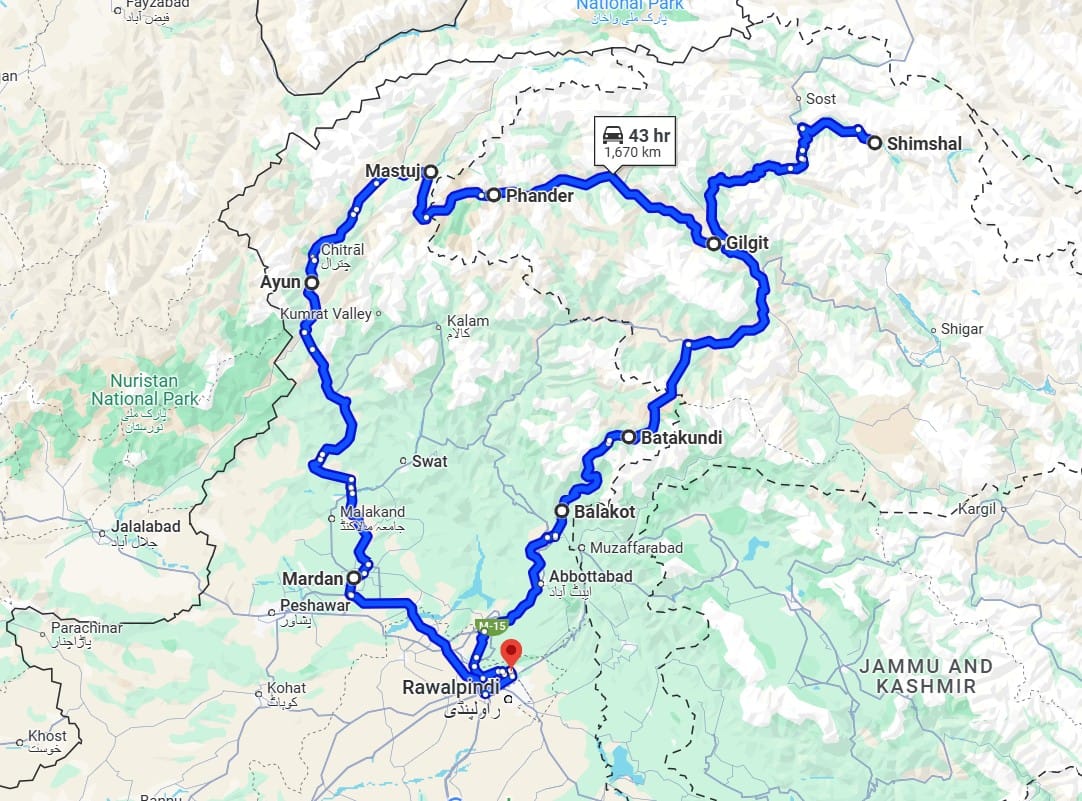 Pakistan map MOTORCYCLE WOMEN ROAD TRIP NEPAL